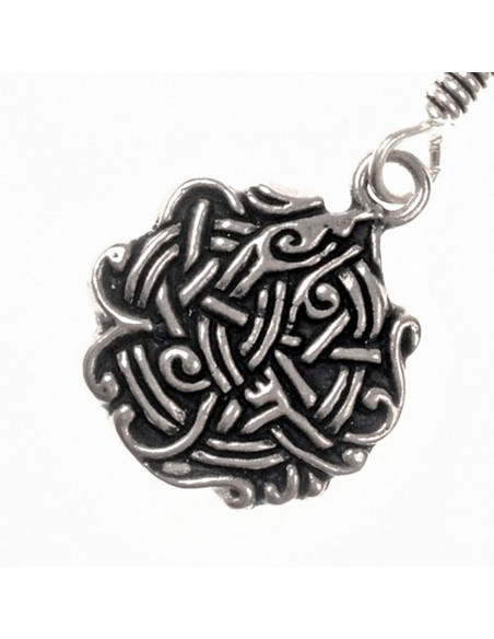 Viking earrings with intertwined knots