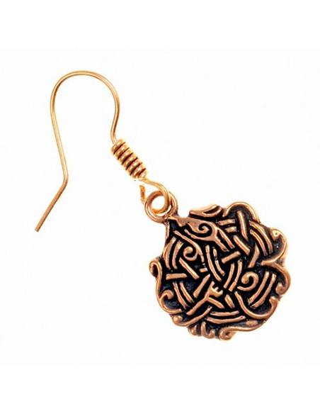 Viking earrings with intertwined knots