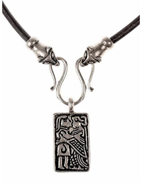 Viking amulet pendant with Guldgubbe