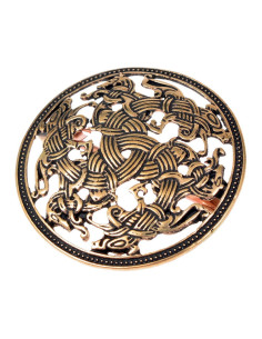Round Viking Brooch Ringerike Style