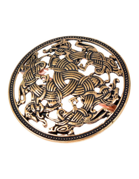 Round Viking Brooch Ringerike Style