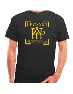Legio XXII Deiotariana Romana T-shirt in black, short...