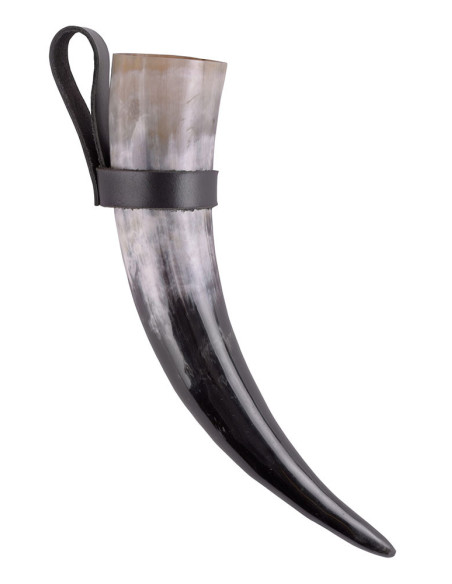 Tahalí black to wear horns on the belt