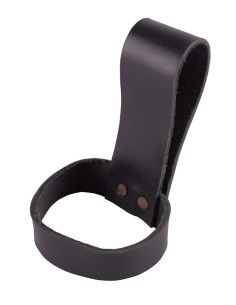 Tahalí black to wear horns on the belt