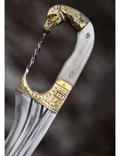Falcata, Kopis with knife, horse head handle, s. IV-III BC 2