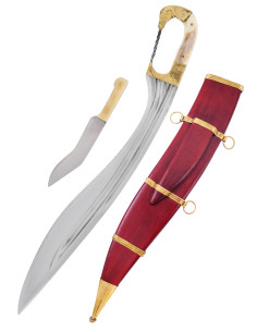 Falcata, Kopis with knife, horse head handle, s. IV-III BC