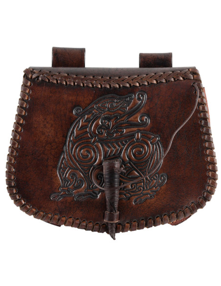 Dragon bag in brown leather to be...