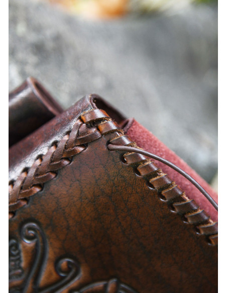 Dragon bag in brown leather to be...