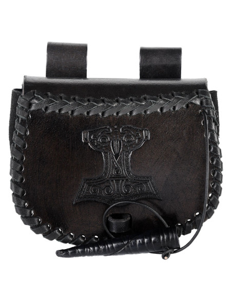 Viking bag Thor's hammer in black...