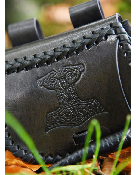 Viking bag Thor's hammer in black...