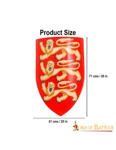 Decorative shield Ricardo Corazón de León (71x51 cm.) 2