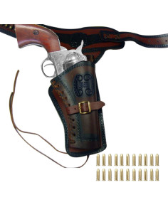 Pack revolver, bandolier and 22 bullets, Old West