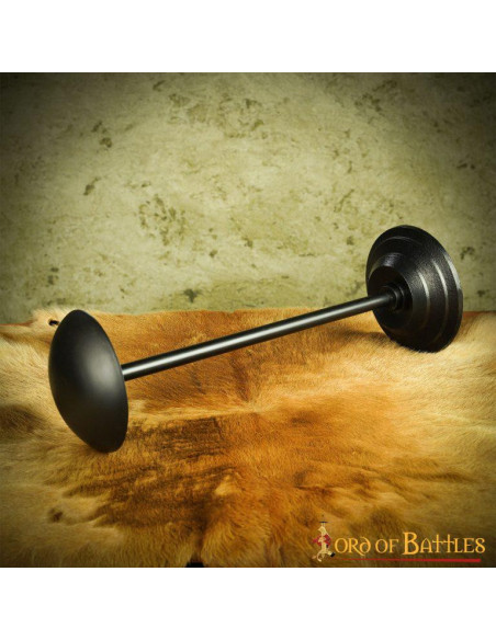 Table support for iron helmets