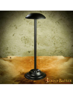 Table support for iron helmets