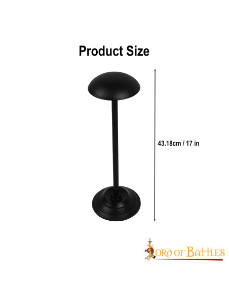 Table support for iron helmets