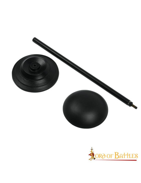 Table support for iron helmets