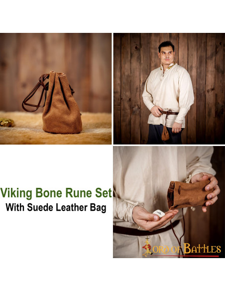 Set of 25 magical bone runes with...