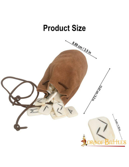 Set of 25 magical bone runes with...