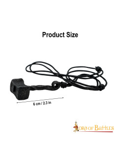 Mjölnir pendant, hammer of Thor forged in iron 2