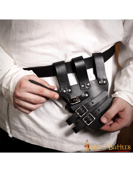 Baldric for rapier swords in leather...