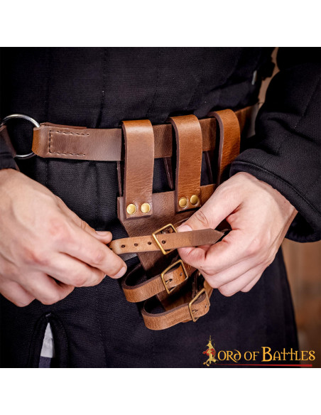 Baldric for rapier swords in leather...