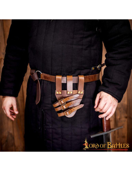 Baldric for rapier swords in leather...