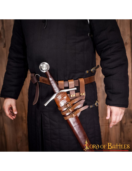 Baldric for rapier swords in leather...