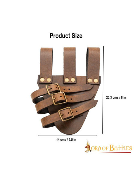 Baldric for rapier swords in leather...