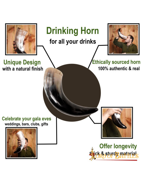 Viking-medieval drinking horn,...