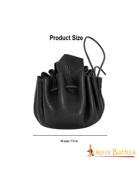 Medieval leather beggar for the belt