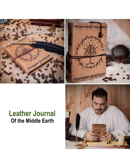 Middle-earth journal in handmade leather