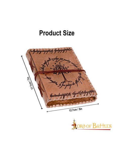 Middle-earth journal in handmade leather