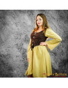 Medieval dress Arwen brown-mustard one piece