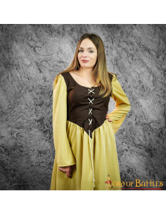 Medieval dress Arwen brown-mustard one piece 2
