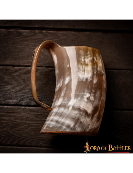 Viking jar in ox horn