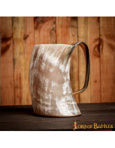 Viking jar in ox horn