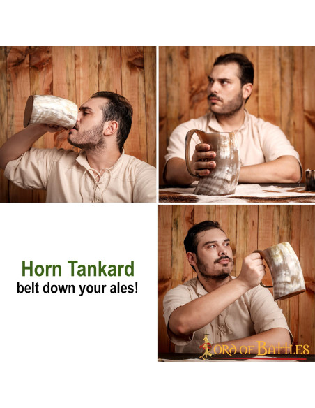 Viking jar in ox horn