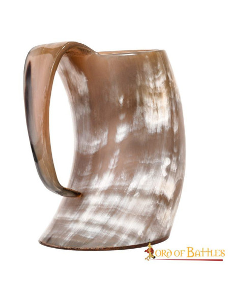 Viking jar in ox horn