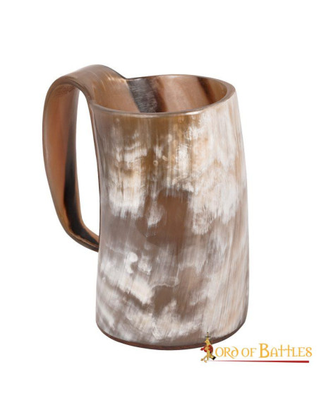 Viking jar in ox horn