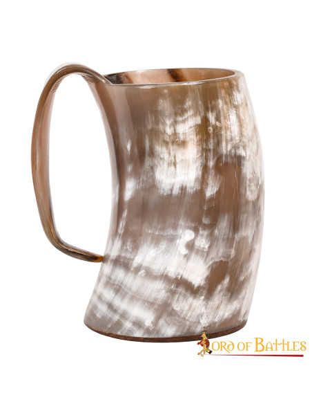 Viking jar in ox horn