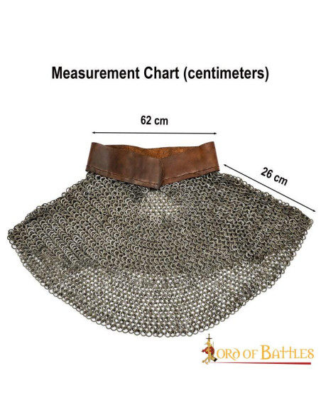 Medieval chainmail gorget
