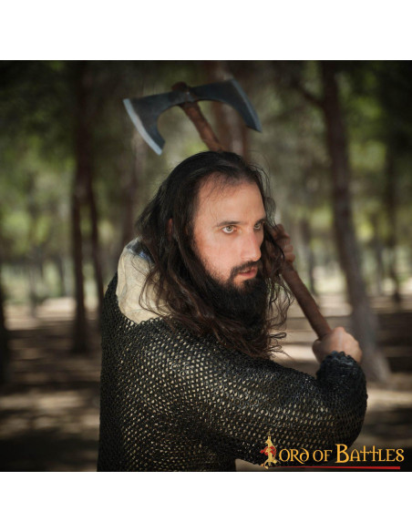 Double-edged functional ax with sheath