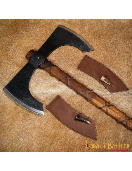 Double-edged functional ax with sheath