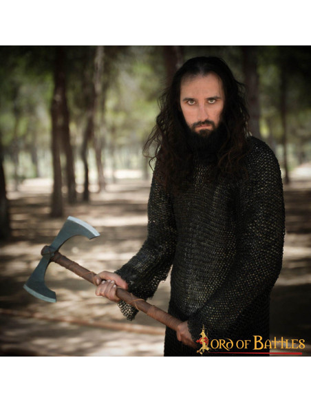 Double-edged functional ax with sheath