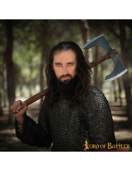 Double-edged functional ax with sheath