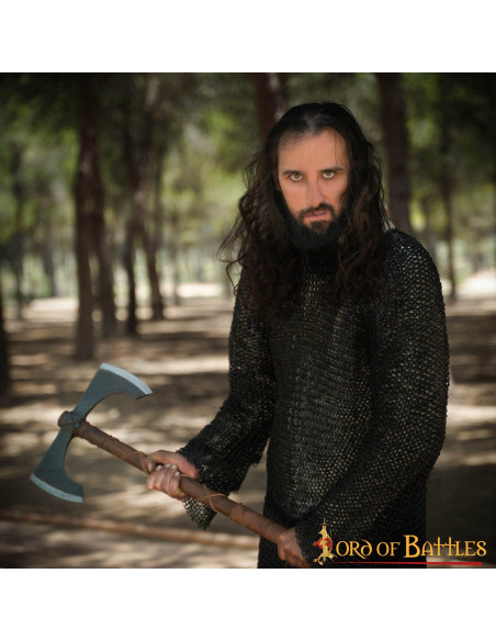 Double-edged functional ax with sheath