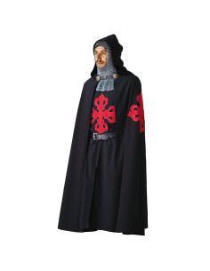 Pack Knights of Calatrava cape and tunic embroidered cross