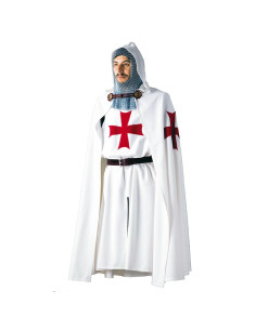 Pack Templars cape and tunic embroidered cross
