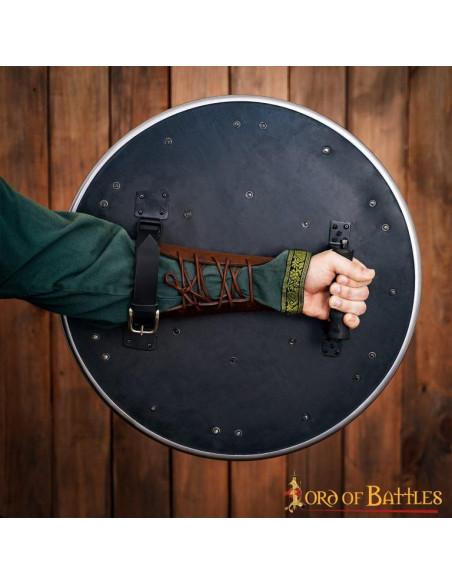 Viking shield in wood and steel Viking shield in wood and steel