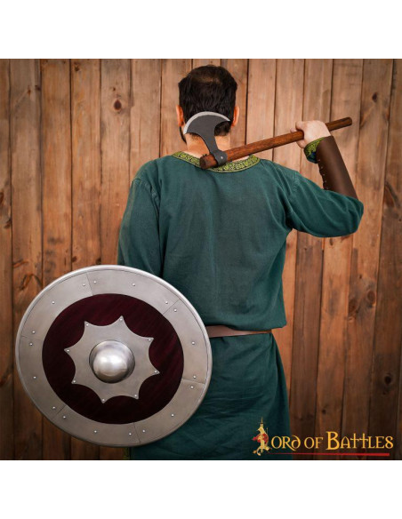 Viking shield in wood and steel Viking shield in wood and steel